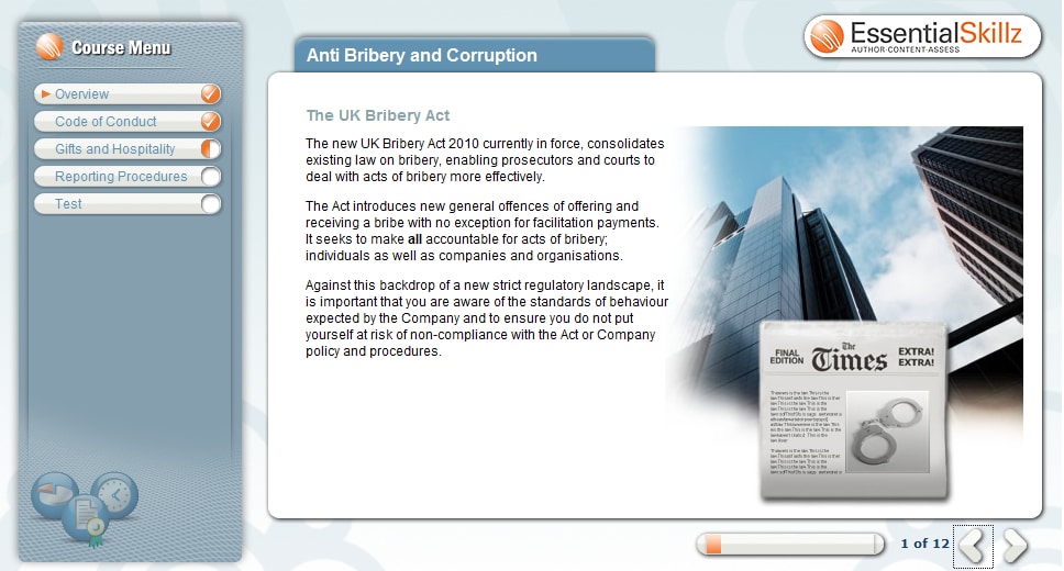 Anti Bribery Elearning Law At Work
